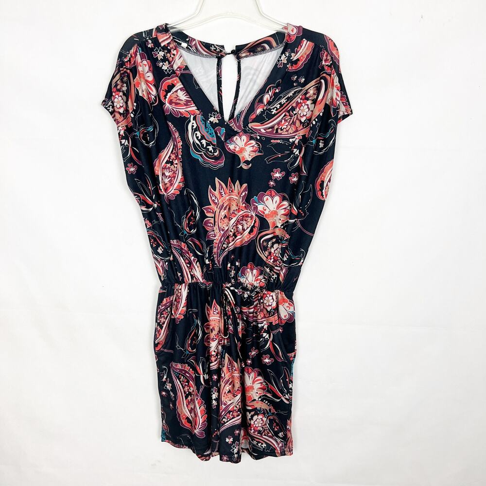 Women's Multicolor Floral Romper Size Large